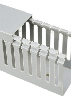 8025灰细齿 6025灰 10050 10080PVC配电箱行线槽电气密齿走线槽