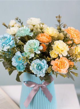 7 forks / bouquet peony fake flower silk flower peony bouque