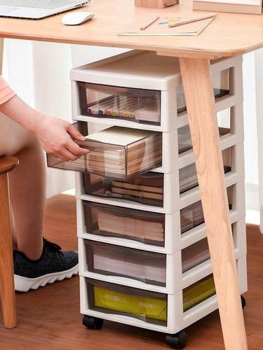 文件柜小桌下柜a4抽屉式多层桌面办公带抽屉推车柜子办公桌分类收