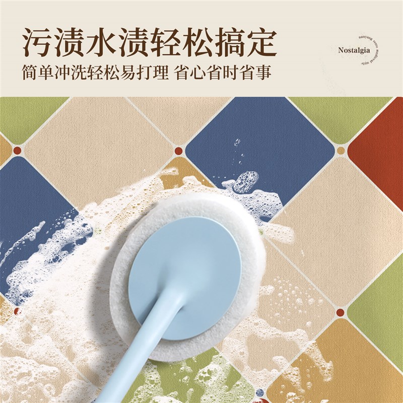 现货速发美式厨房地垫防滑防油可擦免洗耐脏脚垫防水地毯硅藻泥吸