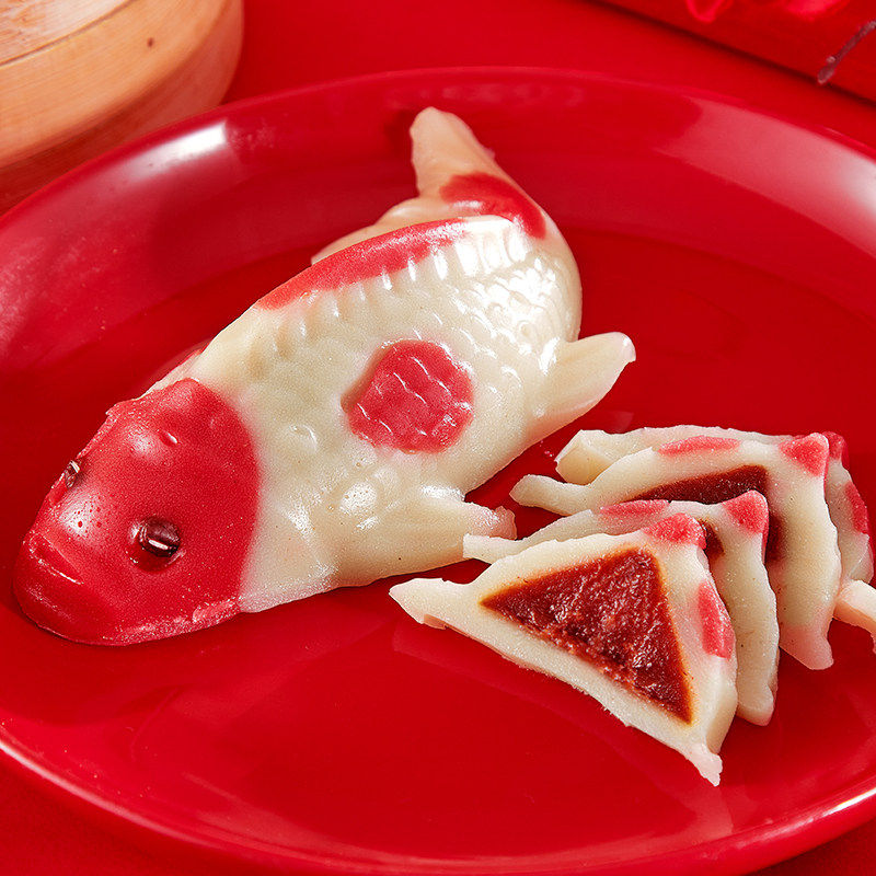 鲤鱼形年糕鱼素食年夜饭家宴酒店年夜饭年年有余可批发定制糕点