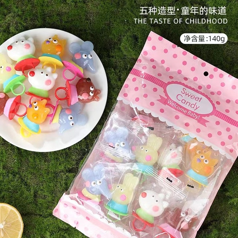 戒指糖儿童硬糖水果味棒棒