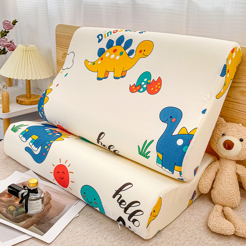 速发可爱纯棉乳胶枕套内对装40x60全棉儿童枕头套单个0x一0枕芯5