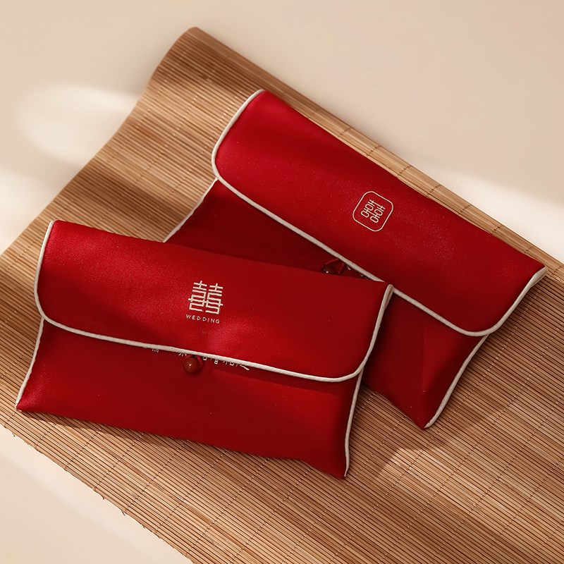 速发红包婚结元改口费2号红包袋一对大024新款布艺订婚敬茶