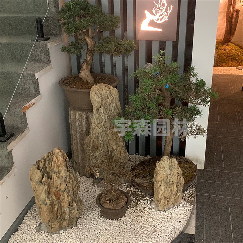 现货速发多孔洞石笋石鱼池假山造景奇石户外花园庭院组合景观石头