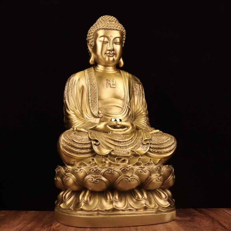 现货速发释迦摩尼佛像铜雕观音神像铜器摆件供奉药师佛大日如来佛
