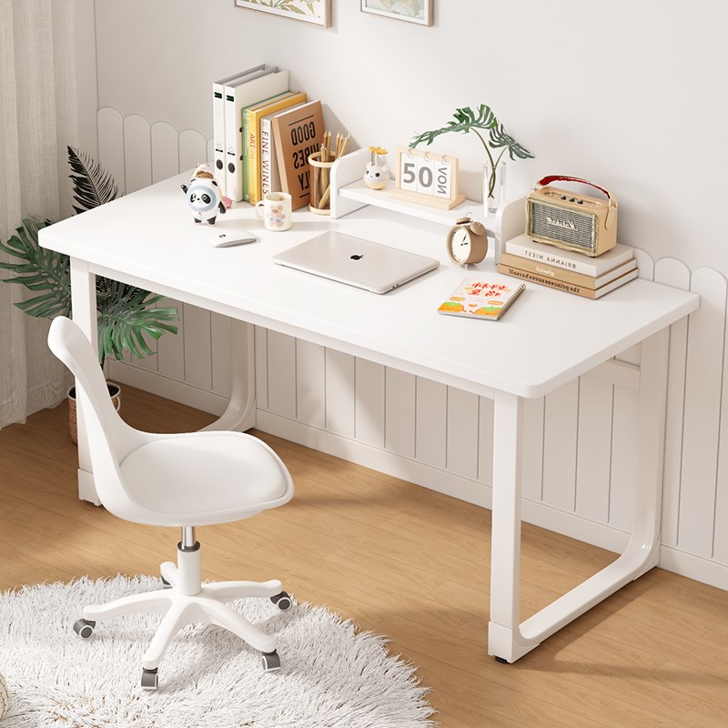 速发桌子简易屋长脑形台式电方桌办公桌书桌学生家用化妆桌梳妆台