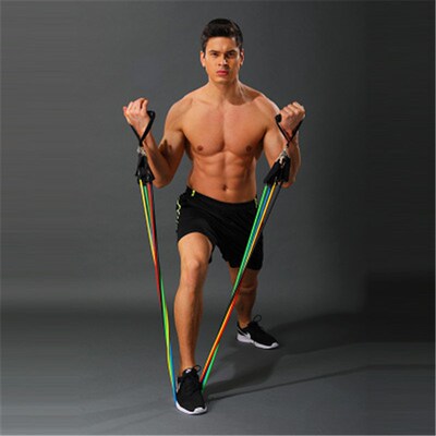 速发Exercise Yoga Tubes Pu Rope 11 Latex Resistace Bads