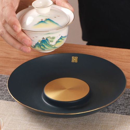 速发茶配壶壶承壶托壶垫茶具功夫铜制干泡台功茶夫件垫养壶茶
