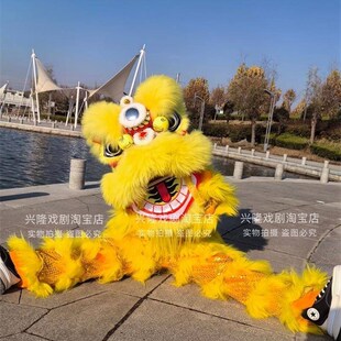 速发舞狮具道儿童单人舞醒子狮狮表演服装狮子头醒狮成人年会表演