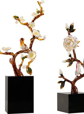 速发新中式彩摆件轻奢高档创意客厅装柜电视关酒柜玄饰品摆设