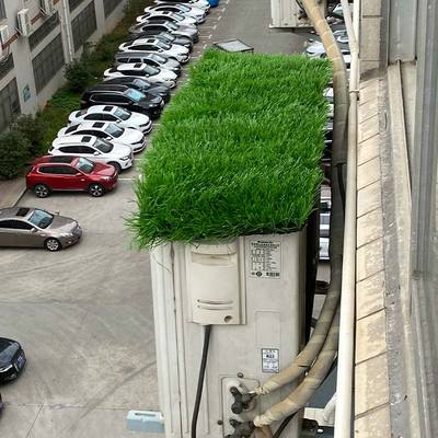 速发空调外坪消音垫子草皮防罩水声冷气机雨棚隔音滴雨声草机降噪