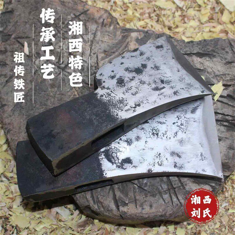 速发湘西纯手工锻打中刃夹钢斧头真夹钢木匠专用锋利一把顶十把