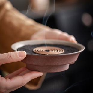 速发复 茶桌 古线香香家用室内线香底座艾草沉插线香底座中式