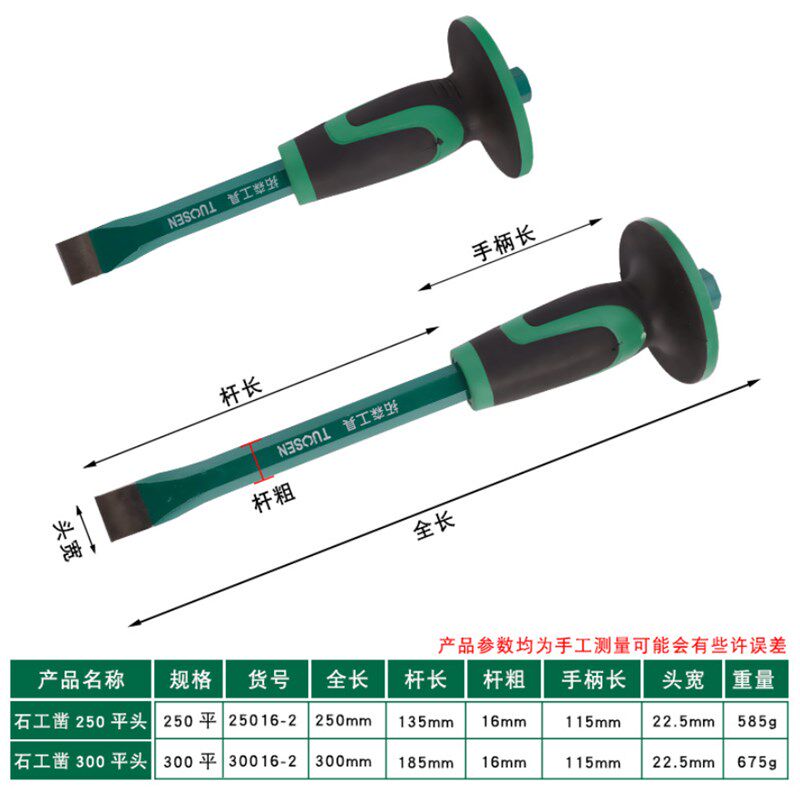 速发錾子水泥凿子特钢超硬扁铲石匠凿石头工具石工凿钨钢合金破石