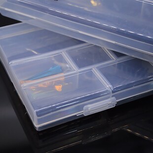 速发化妆收品盒化妆绳发卡发夹透明塑料盒子头师皮筋夹子卡子化妆