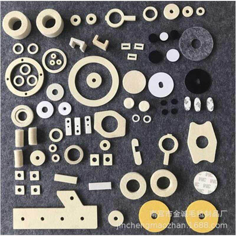 工业密封毛毡圈羊毛毡吸油毛毡垫密封耐磨油封防尘背胶毛毡圈块条