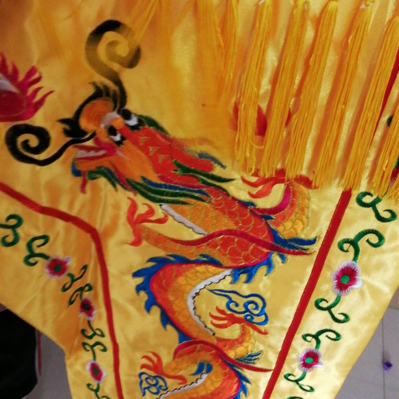 现货速发道用品 绣品 神像幢幡 宝盖 彩 桌围云幔 神帐 龙门 1米