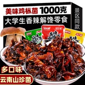 云南鸡枞菌子零食下饭菜菌菇香菇酱即食松茸菌牛肝菌香辣解馋小吃