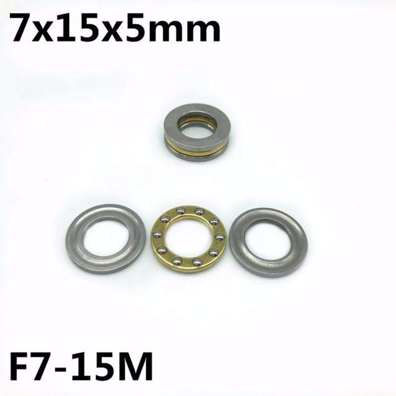 10Pcs F7-15M 7x15x5 mm Axial Ball Thrust Bearing plane thrus