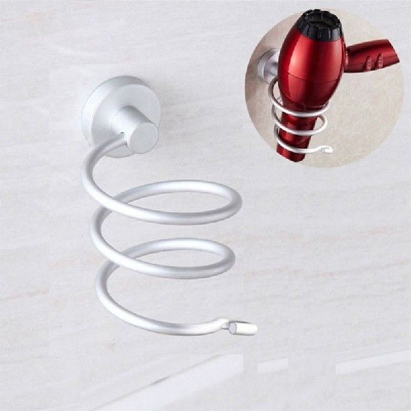 Wall Mount Blower Spiral Stand Durable Stainless Steel Hair