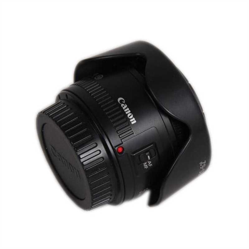 适用于佳能ES-62遮光罩 50mm 1.8 II遮光罩 50 1.8小痰盂二代