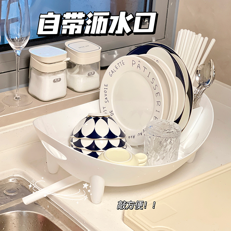 厨房沥水碗筷收纳盒盘子汤碗餐具置物架放碗碟子家用碗架碟架盒子