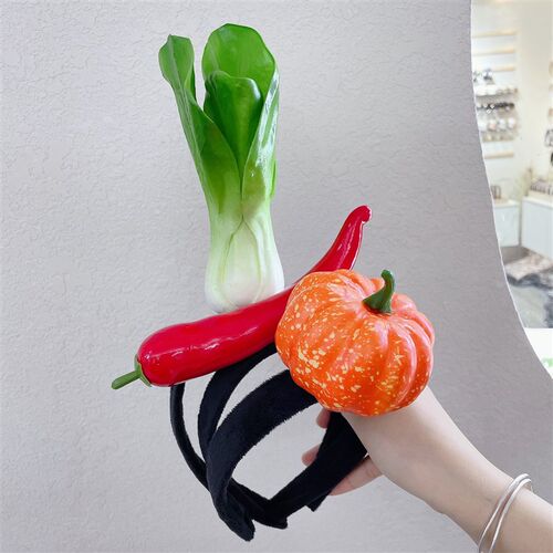 极速Funny Sandwich Hair Hoop Fruit Vegetable Hairbands Headb