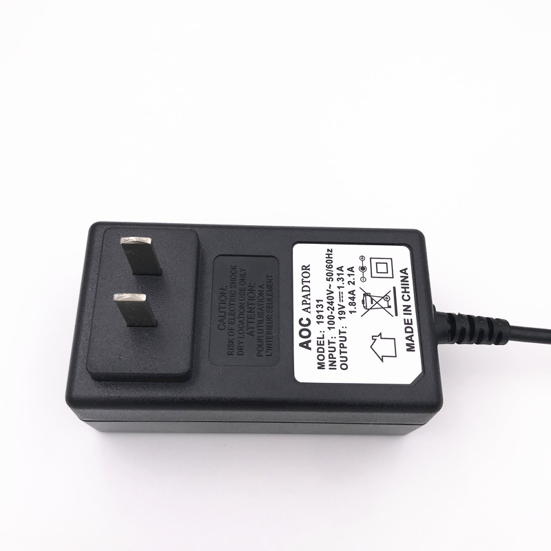 AOC液晶显示器24B1XH 1925EX I2080SW 19V1.31A电源配接器线