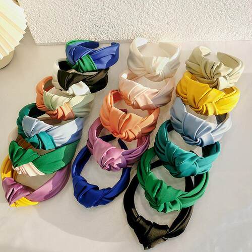 极速Satin Big Knot Hairbands Headbands Ornament Accessories