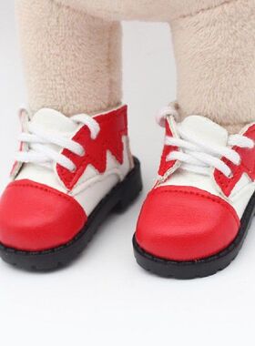 极速1 Pair 20cm Color Matching Doll Shoes Soft Highly Simula