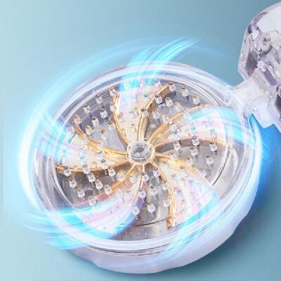 极速Foldable Shower Head Descending Turbo Propeller Shower H