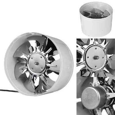 极速220V Inline Duct Fan Booster Exhaust Blower Air Cooling