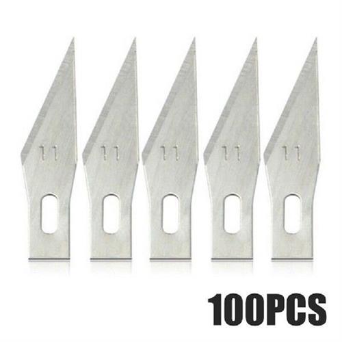 50100PCS 11# Bles Stainless Steel Engraving Knives