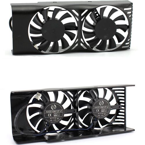 极速HA5510M12F-Z 0.20A 2Pin GTX1050 Ti GPU Cooler Fan For MS