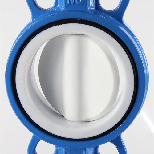 极速涡轮四氟对夹蝶阀手动D371F46-10/16Q全衬四氟DN50DN65DN80DN