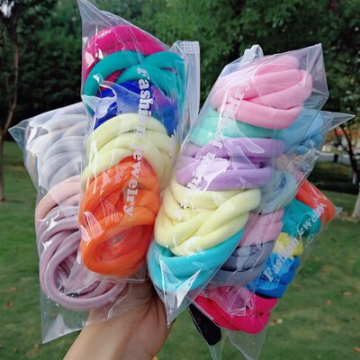 极速25/50/100pcs pack new candy color hair tie hair rope hig