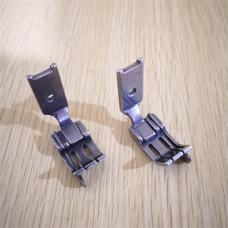 工业缝纫机双针平车S570RL左右带刀0.1 0.2止口压脚 全钢挡边压脚