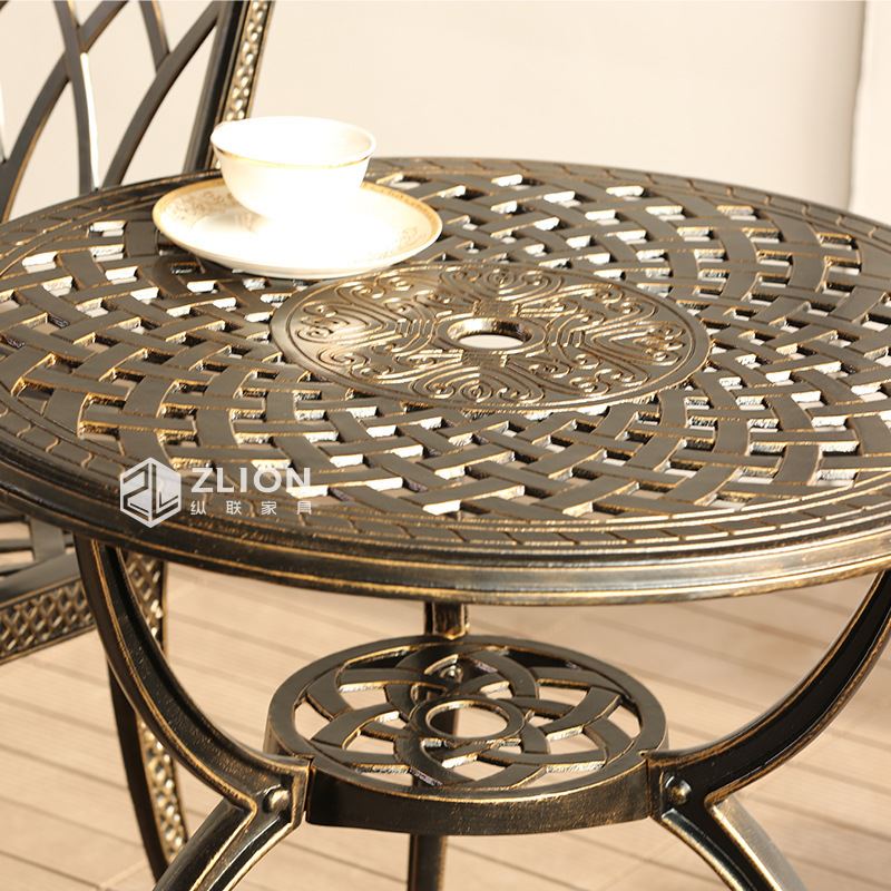 户外铸铝桌椅欧式别墅花园家俱休闲露天阳台铁艺外摆庭院桌椅组合