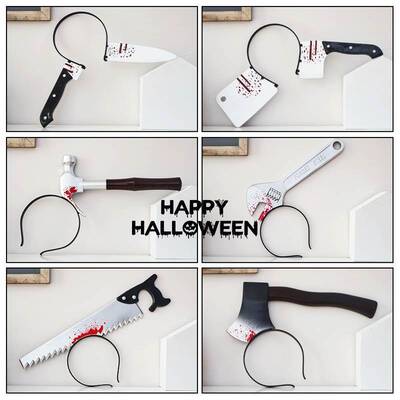 极速Halloween Tricky HeadwDXW-FIO0ear Bar Horror Road Funny