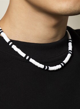 极速ck/White Chunky Necklace  Fashion Jewelry on the Neck Co