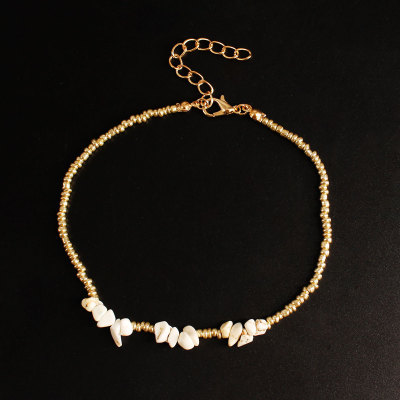 极速Jewelry Songshi rice beads beach Anklet womens fashion