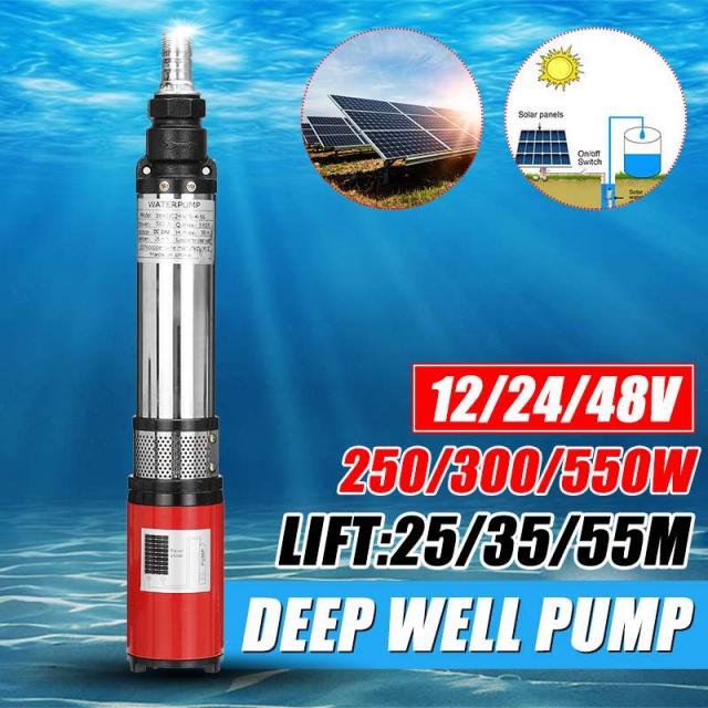 极速12V/24V/48V 250W/300W/550W Submersible Deep Well Pump 16
