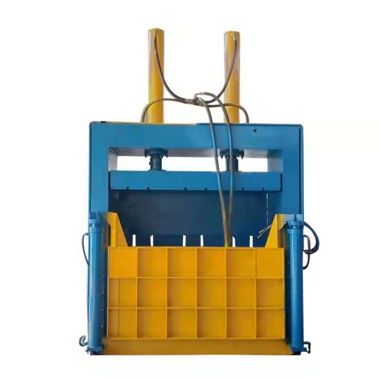 立式双缸废品液压边角料打包机 塑料瓶易拉罐废衣物打包机