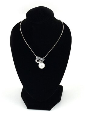 极速Black Mannequin Necklace Jewelry Pendant Display Stand H