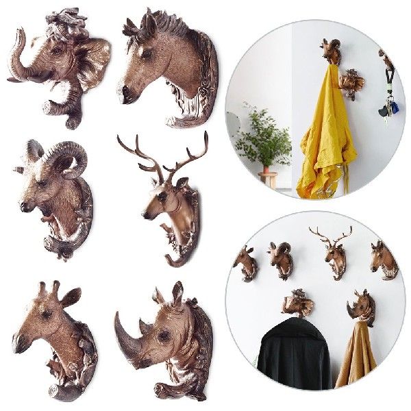 Multifunctional Punch-free Nordic Vintage Clothes Hat Hook