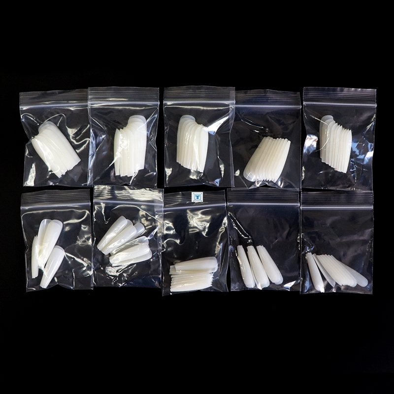 500/100pcs False Coffin Nails Ballerina Fake Nails Flat Shap