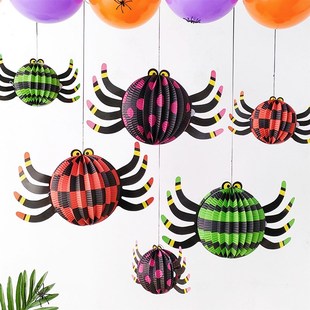 Honeycomb Spider Ornaments Pendant Bat Decoration Halloween