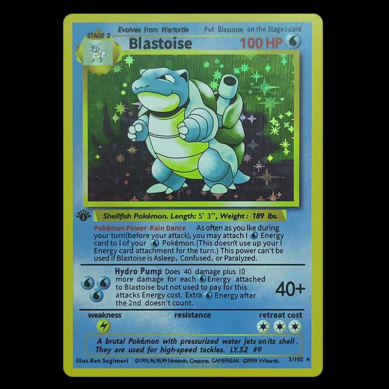 10PCS1 NEW 1996 Years DIY Fla Cards Charizard Bla