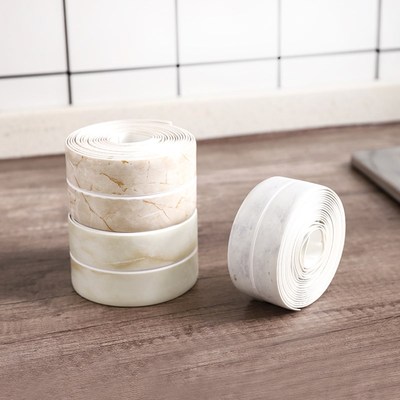 Bathroom Shower Sink Bath Sealing Strip Tape White Transpare